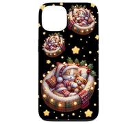 Christmas Lights for Women with Cat Wearing A Cozy Sweater Coque pour iPhone 13