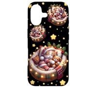 Christmas Lights for Women with Cat Wearing A Cozy Sweater Coque pour iPhone 17