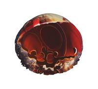 Christmas Magic Bonnet de douche imperméable extra large avec double couche de protection pour cheveux longs/bouclés - Réutilisable et facile à transporter.