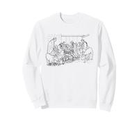 Christmas Manger - Kids Faith Coloriage Bible Story Graphic Sweatshirt
