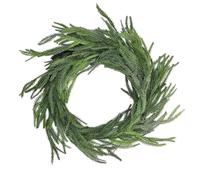 Christmas Mantle Garland, 1.8 cm/5.91 ft Artificial Greenery Pine Wreath, Festive Winter Decorations for Mantle, Fireplace, Front Door, Tabletop, Porch, Patio, Entrance, Living Room, and Tree