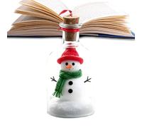 Christmas Memory Bottle - Recordable Keepsake Bottle Tree Ornaments | Festive Holiday Decoration for Family, Friends, Desktop, Living Room Or Seasonal Christmas Decor, 20/7.8in