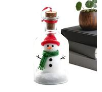 Christmas Memory Bottle - Recordable Keepsake Ornament for Family Friends | Clear Decorative Glass Bottle with Message Note, Tree Hanging Decor for Home Wall Living Room Table Desktop Party, 20cm ABS