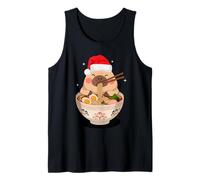 Christmas Men Women Kids Cute Capybara Eating Ramen Noodles Débardeur