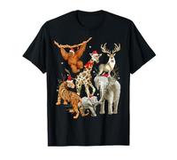 Christmas Men Women Kids Wildlife Zoo Day Beautiful Animals T-Shirt