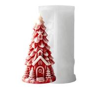Christmas Molds - For Candles Non-Stick Reusable 3D Crafts Casting Tool | 3D Christmas Tree Resin Casting Mold - For Festival Table Shelf Living Room Fondant Plaster
