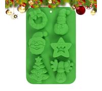 Christmas Molds - Silicone Holiday Mould | Easy Release Tray featuring Non Stick, Festive Shape Set with Baking Use, Creative Craft Form, Chocolate Moulds for Candy Ice Cookie Fondant Projects