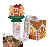 Christmas Money Box - 4.72 inch Pop-Up Roll Cash Dispenser Case for Adults, Kids with Funny Gifting Function, Box Gift for Festival, Family, Friends, Party, Holiday Prank Packaging