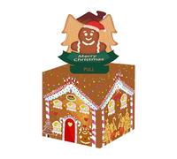 Christmas Money Box - Pop Christmas Cash Box, Funny Banknote Dispenser Exchange Party Supply, Festival Carnival Gathering Tool with Kids Adults Friends Family Celebration Cards