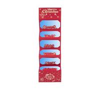 Christmas Money Holder for Cash, 6-Slot Paper Wallet Gift Envelope Set with Holiday Design, Festive Cash Organizer for Home Gathering Travel Under Tree Bedside Bookshelf or Christmas Night Gift Giving