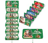 Christmas Money Holders-Christmas Cash Gift Envelopes Money Holder with 10 Slots for Cash for Men Women Girls Boys, Surprise Money Envelopes (F,3PCS)