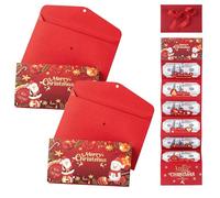 Christmas Money Holders for Cash, Money Christmas Cards With Envelopes, 2025 New Creative Christma Cash Gifts Envelope, with 6 Slots, for Family, Friends, Mom, Dad (2 Pcs)