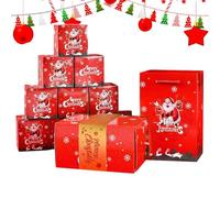 Christmas Money Holders for Cash, Pop Design Cards & Foldable Gift Dispenser Box with Festive Patterns, Merry Christmas Money Envelope for Kids Adults Friends Family Party Festival Or Holiday Event
