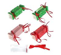 Christmas Money Pull Box - Candy Party Favors |Festive Pull Box With Bags For Adults, Women, Men, Girls, Boys, & Dads | Perfect For Holiday Family Gatherings, Seasonal Celebrations, Christmas Par