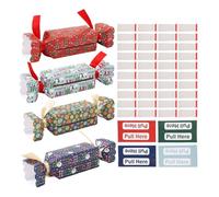 Christmas Money Pull Box, Candy Shaped Parties Supply, Reusable Seasonal Pull Out Money Pouch for Planners, Family, Stocking Stuffer, Holiday Occasions, Events, School Activities, 7.87x3.15 Inch