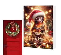 Christmas Monkey 24 Day 2D Acrylic Ornament Countdown Set