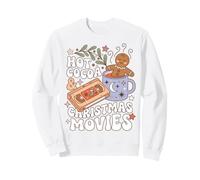 Christmas Movie Night Hot Cocoa Holiday Humor Sweatshirt