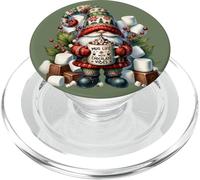 Christmas Mug and Hot Cocoa GNOME for Women Kids Cute Xmas PopSockets PopGrip pour MagSafe