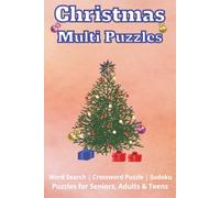 Christmas Multi Puzzle: Multi Puzzle with Easy to Read Print about Christmas and the fun of solving puzzles 6 x 9 inches, 120 pages I 50+ Puzzles … Gifts for vacations, Holidays, Free time