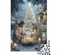 Christmas Nativity Scene Jigsaw Puzzle for Adults Nativity Scene Fun Present & Activity for Home Wall Decor 52x38cm 1000pcs