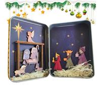 Christmas Nativity Scene | Nativity Figures | Holy Nativitys Scene Decorations With Statue Set - Christian Tabletop Display For Weddings, Parties, Indoor Home Decor, Bedroom, Bookshelf, Church, Collec