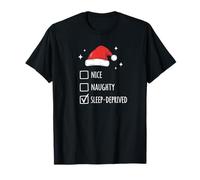 Christmas Nice Naughty Sleep Deprived T-Shirt