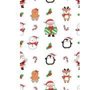 Christmas Notebook, 4 x 6 inches, 100 pages, Pocket Sized Notebook for Writing Journaling Organizing, Christmas Themed Notebook