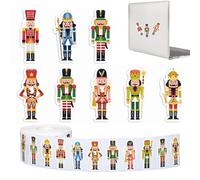 Christmas Nutcracker Sticker Roll - Paper 3 cm | 500 pièces Self Adhesive Holiday Decor | Nutcracker Window Stickers For Car Computer School Bedroom Office Home Birthday Party And Seasonal