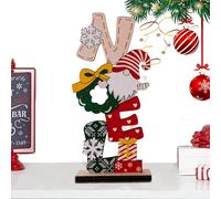 Christmas Ornament | Desktop Christmass Wood Sign | Crafts Tomte Ornaments Gnomes Table Decorations | Decoration Light Up Letters Desk Centerpieces for Woods Craft, Tiered Tray Decor