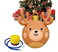 Christmas Ornaments - PVC Large Elk Holiday Decoration for Yard, Lawn, Porch, Patio, Backyard, Door, Window, and Garden, Fun Outdoor Inflatable Balls for Festive Celebrations and Parties