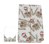 Christmas Paper - Holidays gift wrapping paper | Christmas Wrapper, Festive Elk Pattern krafts Gift Wrapping, Recyclable holidays Wrapper, Party, Festival Decorations Winter, Party Celebration