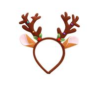 Christmas Party Headbands, Reindeer Hair Accessories, Holiday Hair Hoop, Headbands with Antler Design and Festive Glitter Embellishments, for Girls School Events Family Gatherings Celebration Party