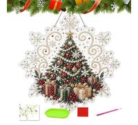 Christmas Pearl Sun Catcher | 2D Acrylic Seasonal Window Decoration