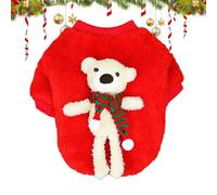 Christmas Pet Clothes, Cartoon Dog Holiday Apparel, Cute Christmas Pet Dress-Up, Dog Event Costumes with Bear, Holiday Dog Costumes, Christmas Dog Outfit, Festive Dog Apparel,