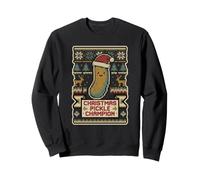 Christmas Pickle Champion Santa Holiday Humour Pull T- Chapeau Sweatshirt