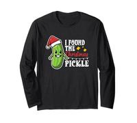 Christmas Pickle Tradition Funny I Found The Christmas Pickle Manche Longue