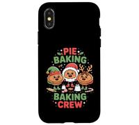 Christmas Pie Baking Crew Funny Holiday Kitchen Cooking Fun Coque pour iPhone X/XS