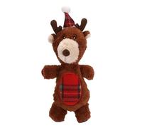 Christmas Plush Dog Toy - Soft Plush Pet Toy, Festive Holiday Dog Chew | Jolly Santa Dog Toy, Holiday Themed Chew Toy for Dogs, Duraable Christmas Dog Stuffed Animal, Fun Pets Chew Toy