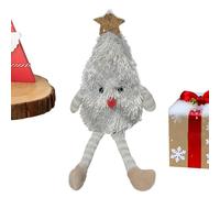 Christmas Plush Toys, Cartoon Tree Doll, Holiday Soft Figure, 12.6x3.54 inches Festive Character Collectible, Indoor Playtime Gift for Kids and Home Travel Shelf Use, Seasonal Desk Decoration Option