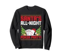 Christmas Poker Casino Jeu de Hasard Pique As Piques Sweatshirt