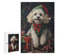 Christmas Poodle with Presents-4 Puzzle 1000 Pièces Educa Jouet en Bois Cadeau Unique Décoration Intérieure Jeu Éducatif Challenge Toy Adultes Et Enfants À Partir De 14 Ans 1000 PCS