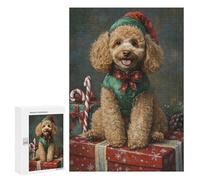 Christmas Poodle with Presents-6 Puzzle 1000 Pièces Educa Jouet en Bois Cadeau Unique Décoration Intérieure Jeu Éducatif Challenge Toy Adultes Et Enfants À Partir De 14 Ans 300 PCS