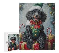 Christmas Poodle with Presents-7 Puzzle 1000 Pièces Educa Jouet en Bois Cadeau Unique Décoration Intérieure Jeu Éducatif Challenge Toy Adultes Et Enfants À Partir De 14 Ans 500 PCS