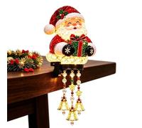 Christmas Porch Railing Lights Festive Lighted Snta Reindeer Decor | Holiday Character Railing Light For Porch Deck Starways Garden Patio Lawn Balcony Yard Terrace Outdoor