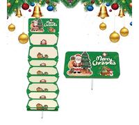 Christmas Porte-argent pour fêtes | Porte argent Père Noël avec 10 poches pour billets, unisexe pour famille et amis