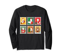 Christmas Postage Stamp Duck Holiday Cheer Manche Longue