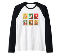 Christmas Postage Stamp Duck Holiday Cheer Manche Raglan