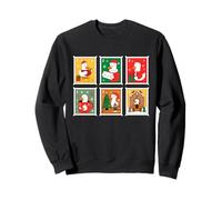 Christmas Postage Stamp Duck Holiday Cheer Sweatshirt