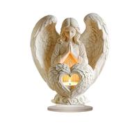 Christmas Praying Angel with Heart Pattern Craft In 2D Acrylic Symbolizing Hope And Encouragement Gift Tabletop Ornament Multicolor