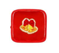 Christmas Preppy PatchMakeup Bags,12modèles Disponibles-Mini Sacs en Nylon à Fermeture éclair,Idéal pour Le Rangement Quotidien cosmétique et comme Cadeau pour Les fêtes ou Un Anniversaire.